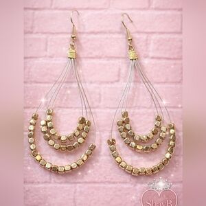 Paparazzi Gold and Silver Multi-Tiered Earrings